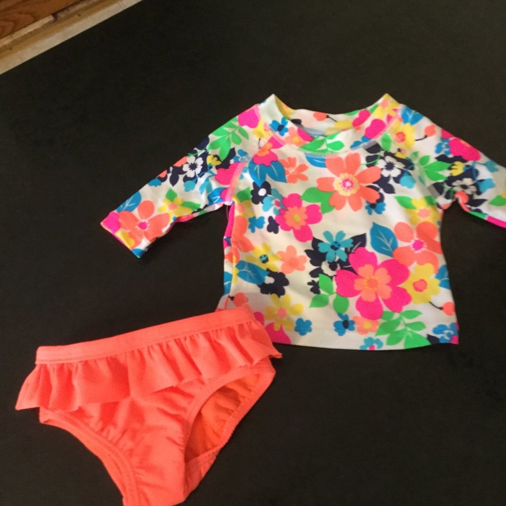 New rash guard baby swimsuit